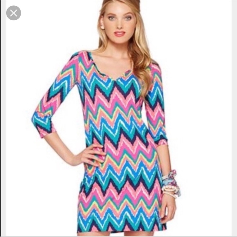 Lilly Pulitzer Gretchen Dress Hearts A Flutter - Picture 6 of 7